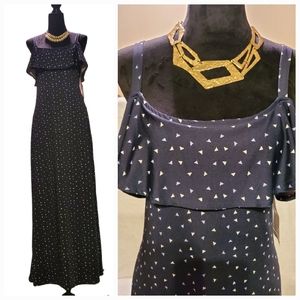 Nina Leonard Maxi Sundress ~ It's Flirty Sexy Cool ~ Sz Lg